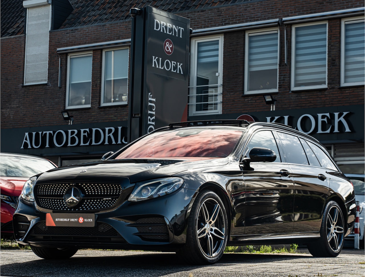Mercedes-Benz E-klasse Estate - AMG 43 4MATIC Premium Plus PANO 19 INCH BURMESTER DODEHOEK BOMVOL!! - AutoWereld.nl