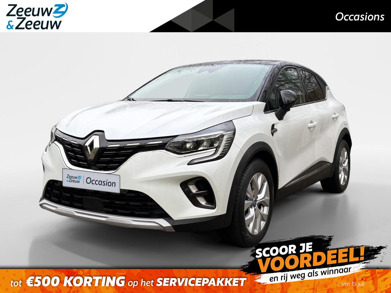 Renault Captur - 1.6 E-Tech Plug-in Hybrid 160 Intens Apple Carplay/Android Auto , achteruitrijcamera , ele - AutoWereld.nl