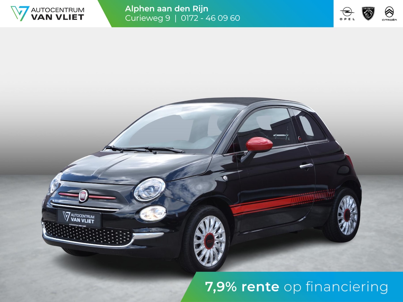 Fiat 500 C - 1.0 Hybrid RED CABRIO | CAMERA | AIRCO | LICHTMETALEN VELGEN | 18.646 km! - AutoWereld.nl