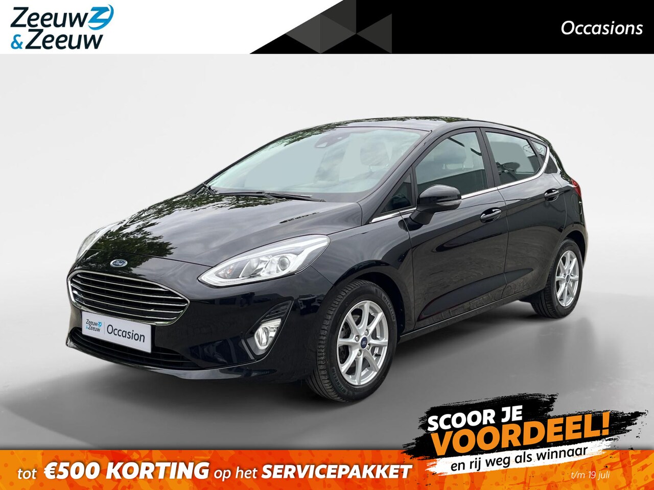 Ford Fiesta - 1.0 EcoBoost Hybrid Titanium | Apple Carplay en Android Auto | Climate Control | Cruise Co - AutoWereld.nl