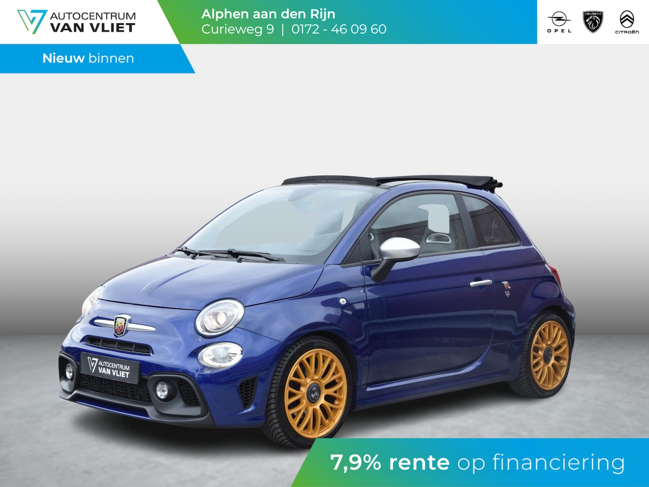 Abarth 500 - C 1.4 T-Jet Abarth Turismo 595 | ZWART LEDEREN BEKLEDING | NAVI | CLIMATE CONTROL | PARKEE - AutoWereld.nl