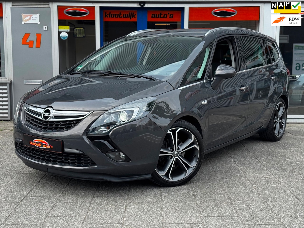 Opel Zafira Tourer - 1.4 Turbo Cosmo Navigatie 19” LM Led/Xenon Dealer Historie - AutoWereld.nl