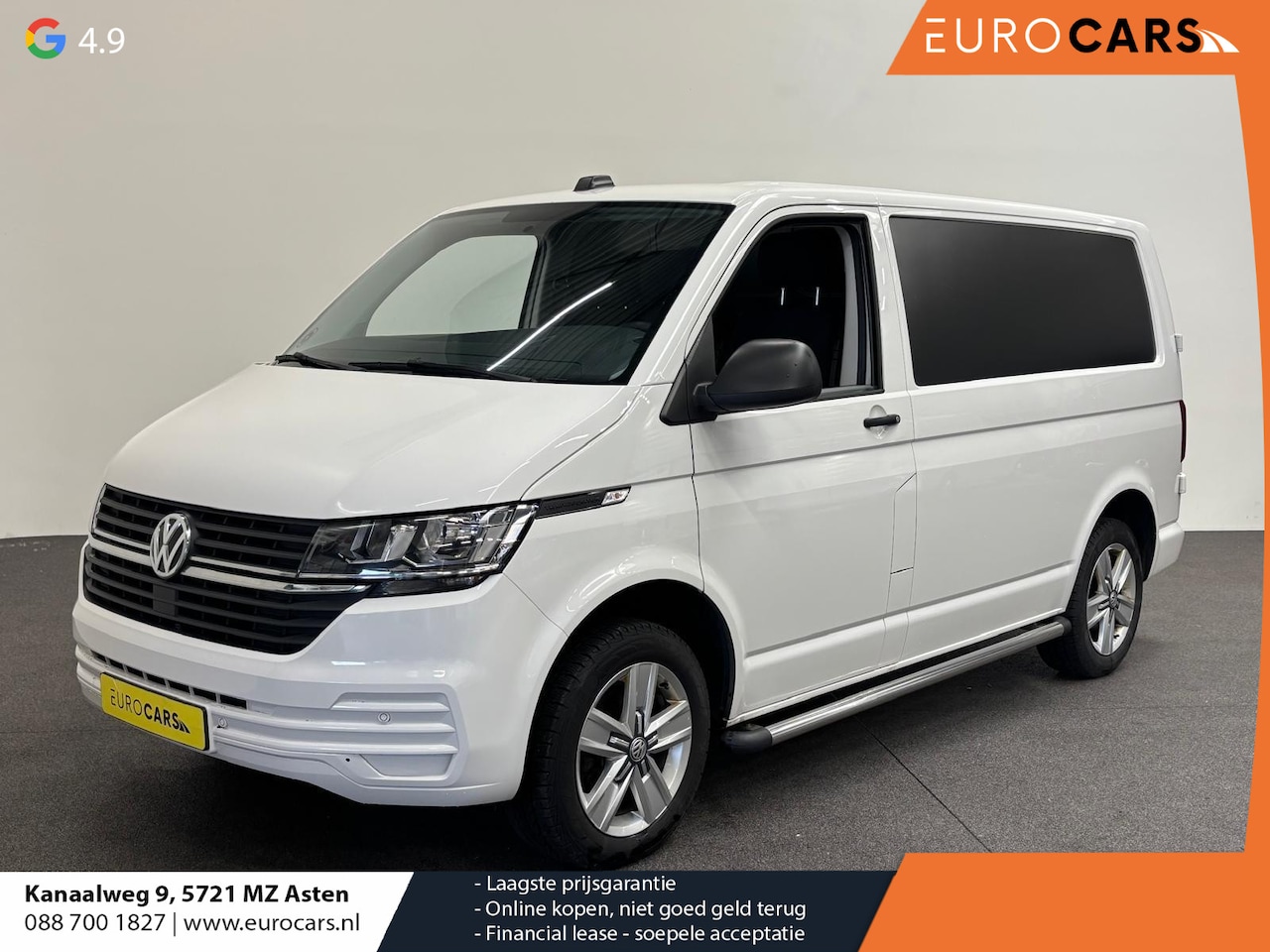 Volkswagen Transporter - 2.0 TDI L1H1 30 Comfortline Airco Cruise Control Apple Carplay Side-bars Licht Metalen vel - AutoWereld.nl