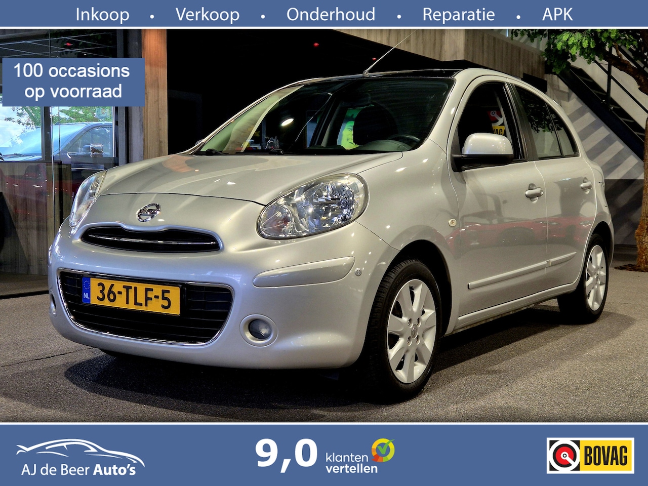 Nissan Micra - 1.2 DIG-S Tekna Panorama | Navigatie | Airco clima | Sensoren | Cruise | Key-less - AutoWereld.nl