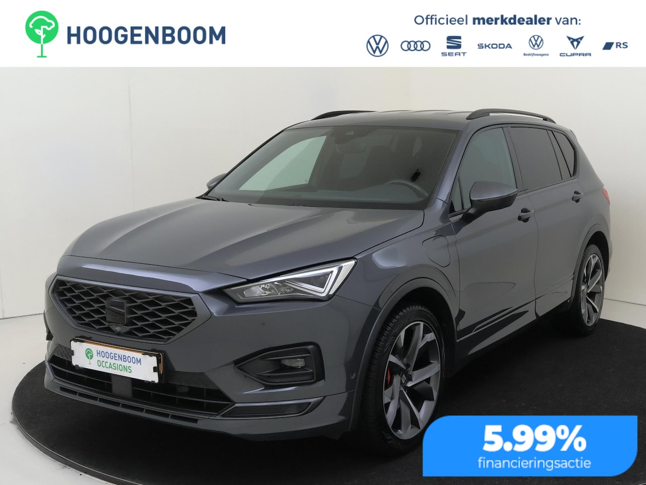 SEAT Tarraco - 1.4 TSI e-Hybrid PHEV FR | SoH 89% | Trekhaak | Adaptieve demping | 360 camera | Keyless | - AutoWereld.nl