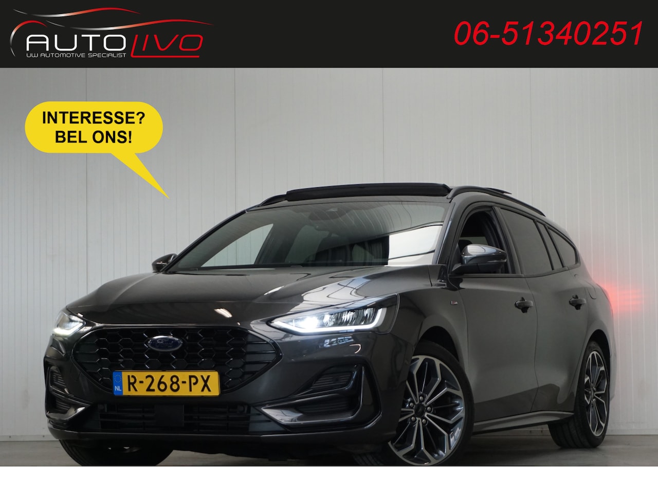 Ford Focus Wagon - 1.0 EcoBoost Hybrid ST Line Style 155 PK! PANO B&O LED WINTER CLIMA etc. - AutoWereld.nl