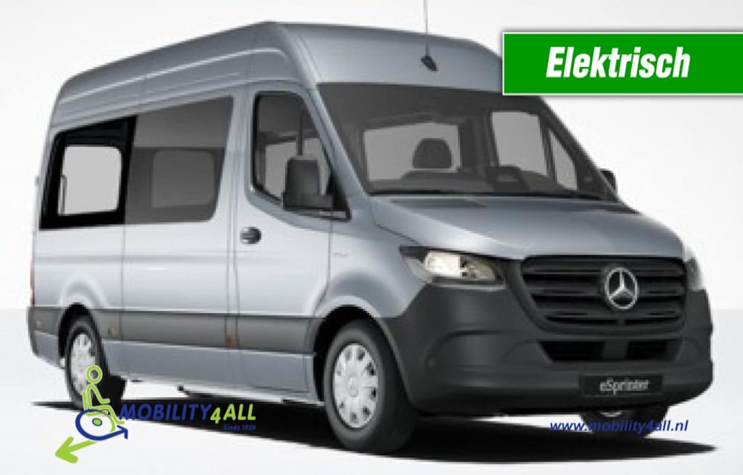 Mercedes-Benz eSprinter - ROLSTOELBUS / 4150kg versie / B-Rijbewijs / snelladen - AutoWereld.nl