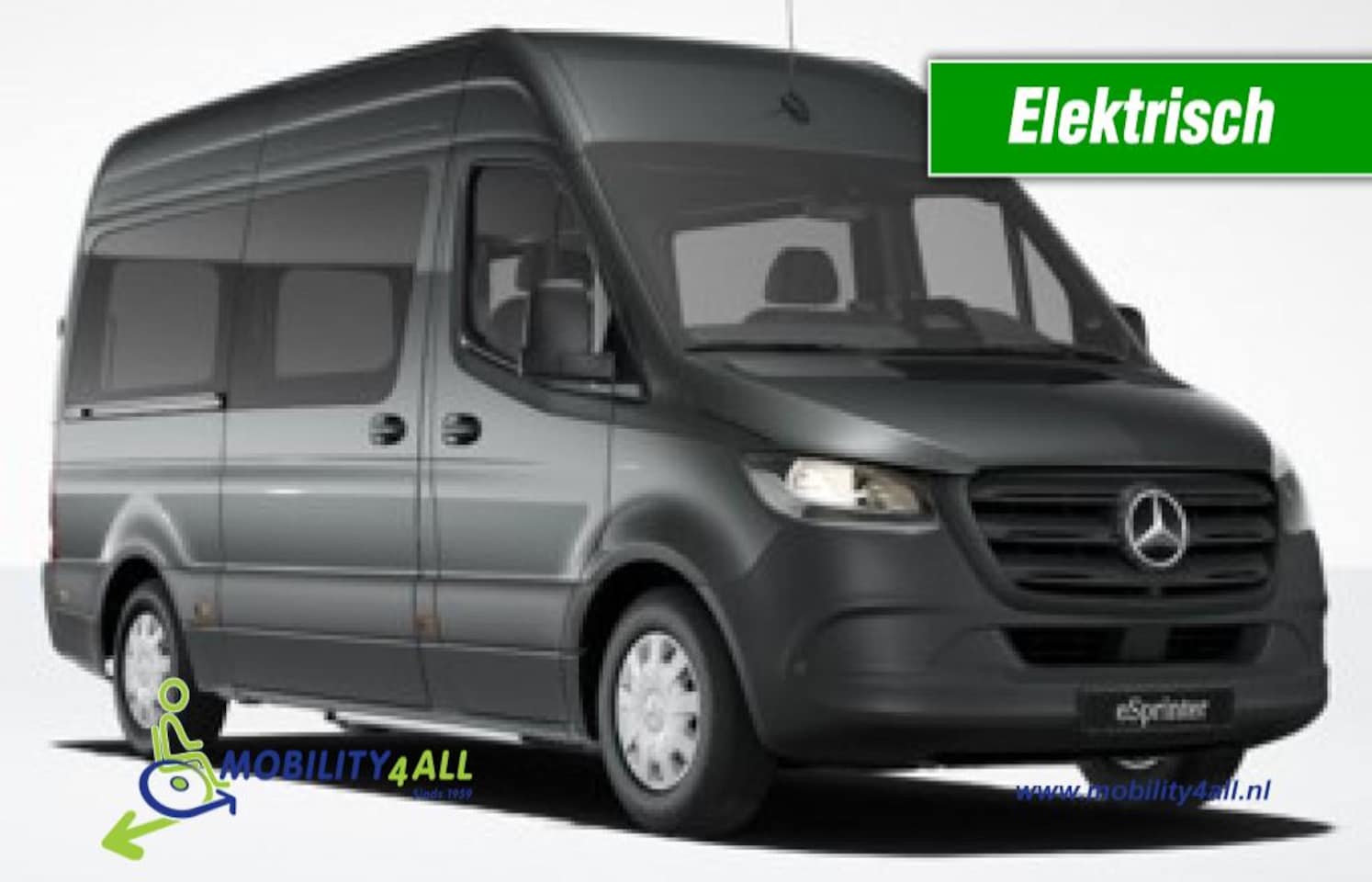 Mercedes-Benz eSprinter - Rolstoelbus / 4150kg/ B-Rijbewijs / 81kw accu / snelladen - AutoWereld.nl