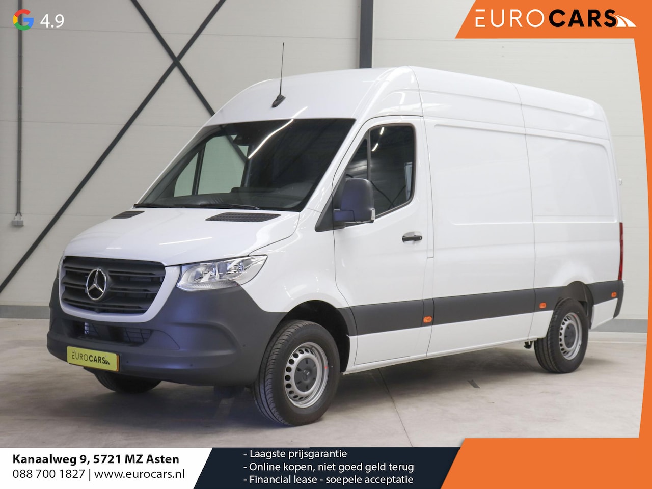 Mercedes-Benz Sprinter - 315 CDI Automaat L2H2 PRO Airco MBUX Navigatie Adaptive Cruise Control Leder PDC VA + Came - AutoWereld.nl
