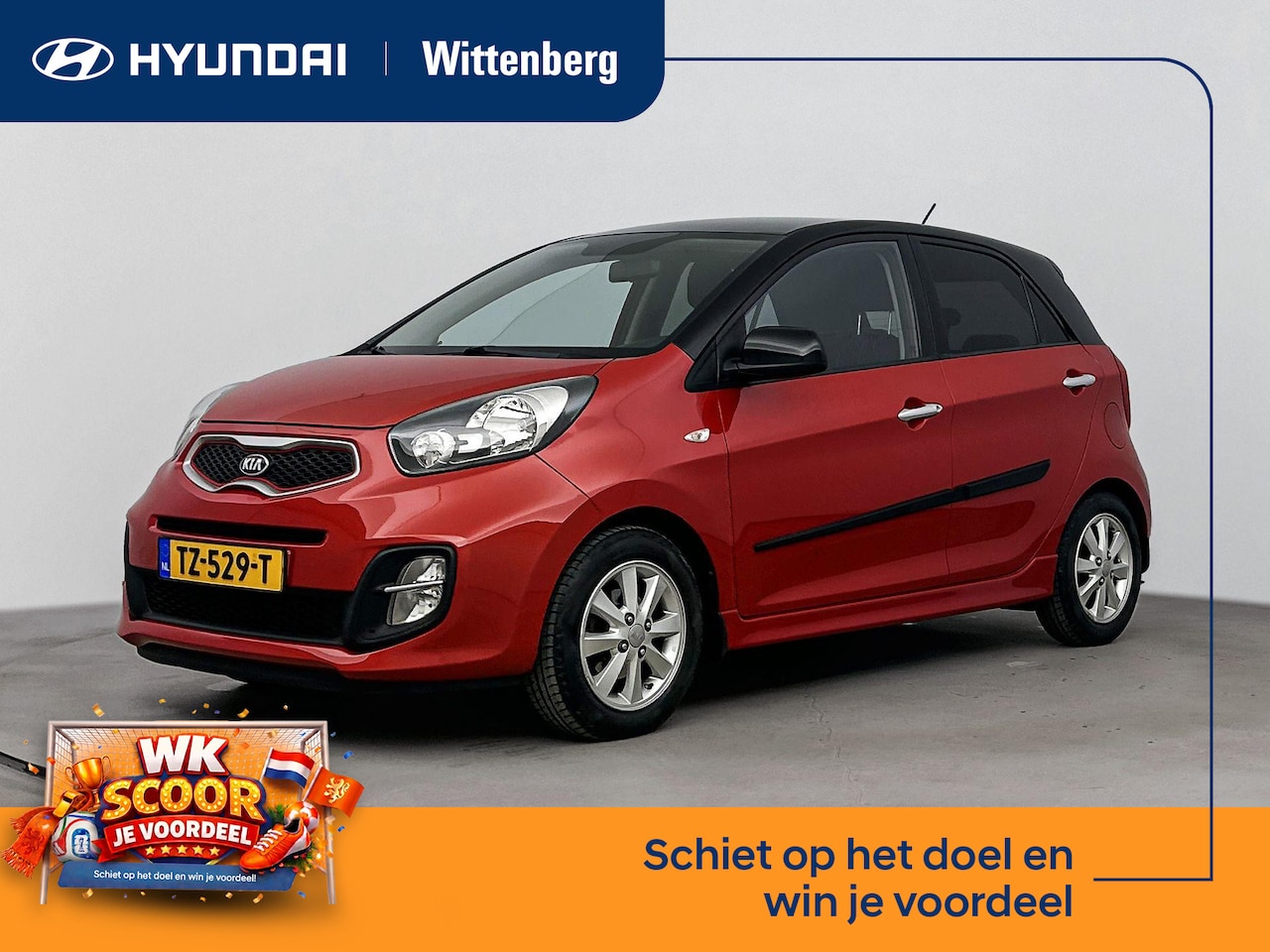 Kia Picanto - 1.0 CVVT BusinessLine | Stoel + stuurverwarming | Two tone | Lm-wielen | Airco | - AutoWereld.nl