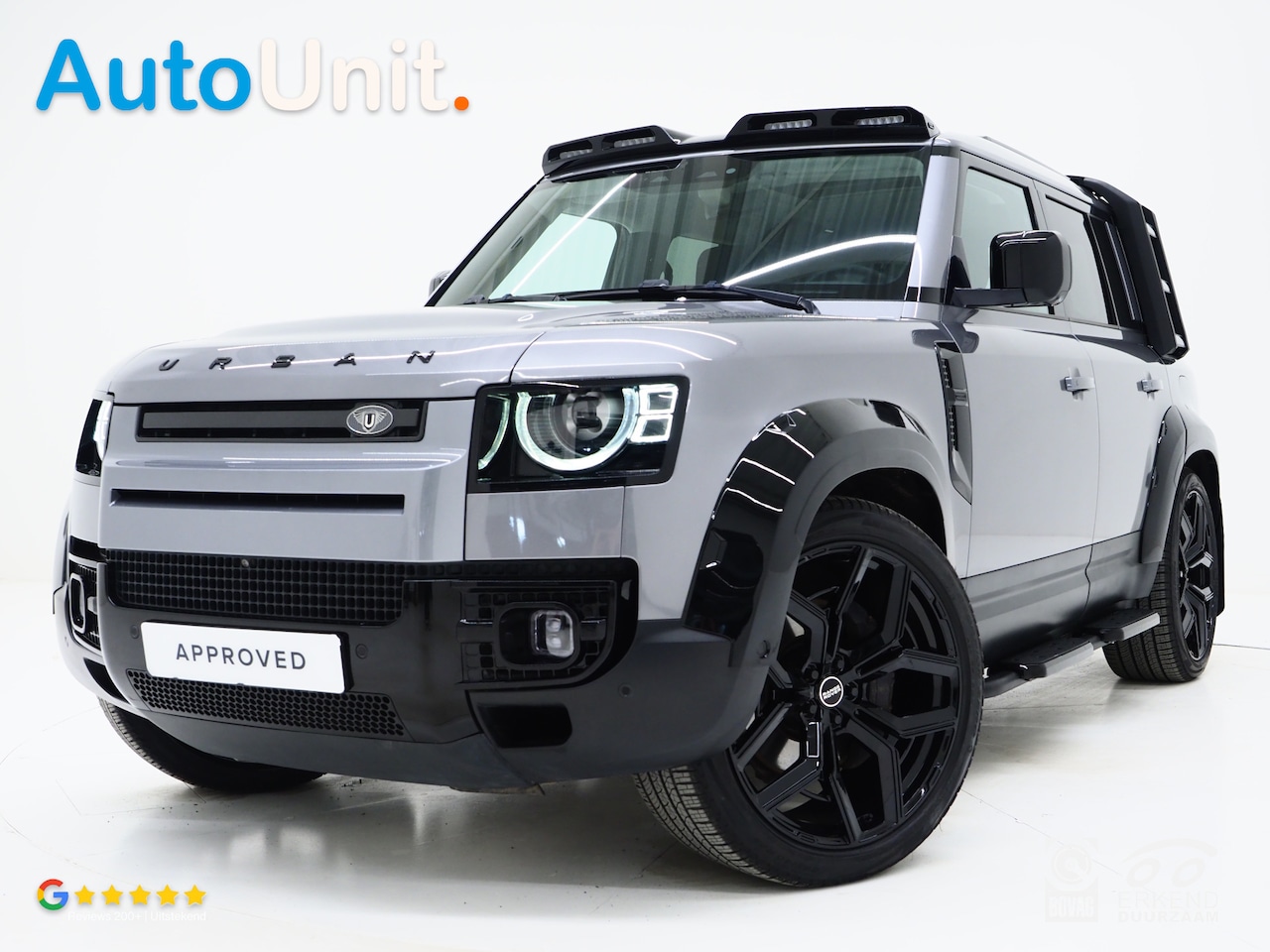 Land Rover Defender 110 - 2.0 P400e 110 Urban WideTrack Look | Panoramadak | Explorer Pack | Sidesteps | Lightbar | - AutoWereld.nl