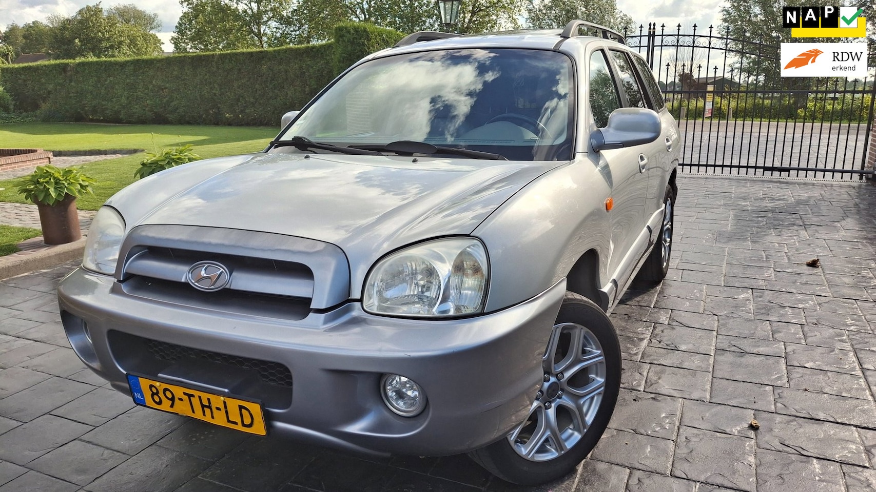 Hyundai Santa Fe - 2.4i-16V Elite Airco Leder Dakraam CV Inruil Mogelijk - AutoWereld.nl