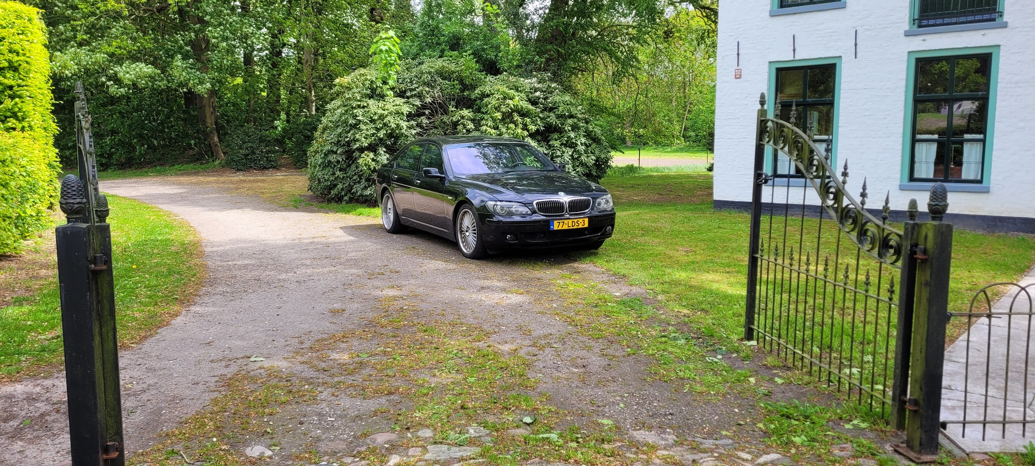 BMW 7-serie - 750i 750i-8 cilinder-zwart leer-airco-standkachel-alles-inruil mogelijk!! - AutoWereld.nl