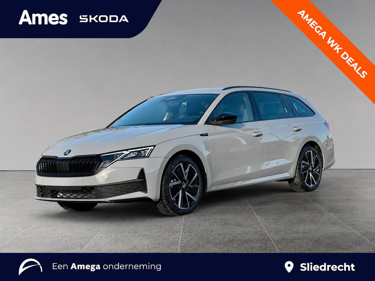 Skoda Octavia Combi - 1.5 eTSI 150pk DSG Sportline Tour | Steel Grey | Matrix-LED | Navigatiepakket - AutoWereld.nl