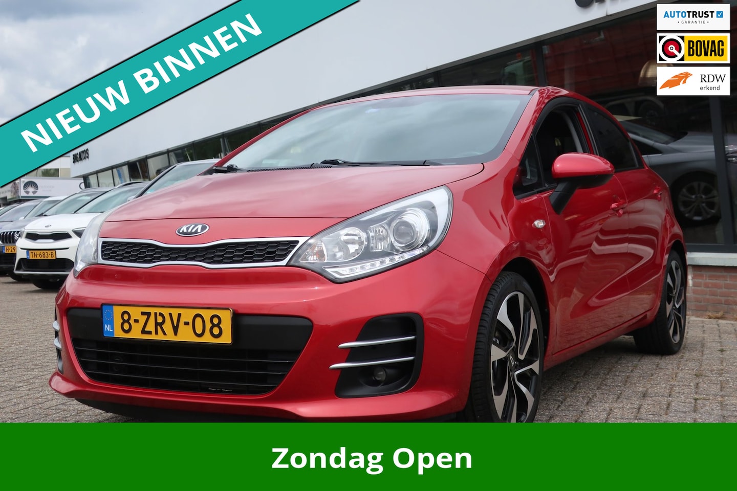 Kia Rio - 1.2 CVVT DynamicLine 1e EIG_LED_AIRCO_CRUIS_AF-TREKHAAK_17-INCH. - AutoWereld.nl