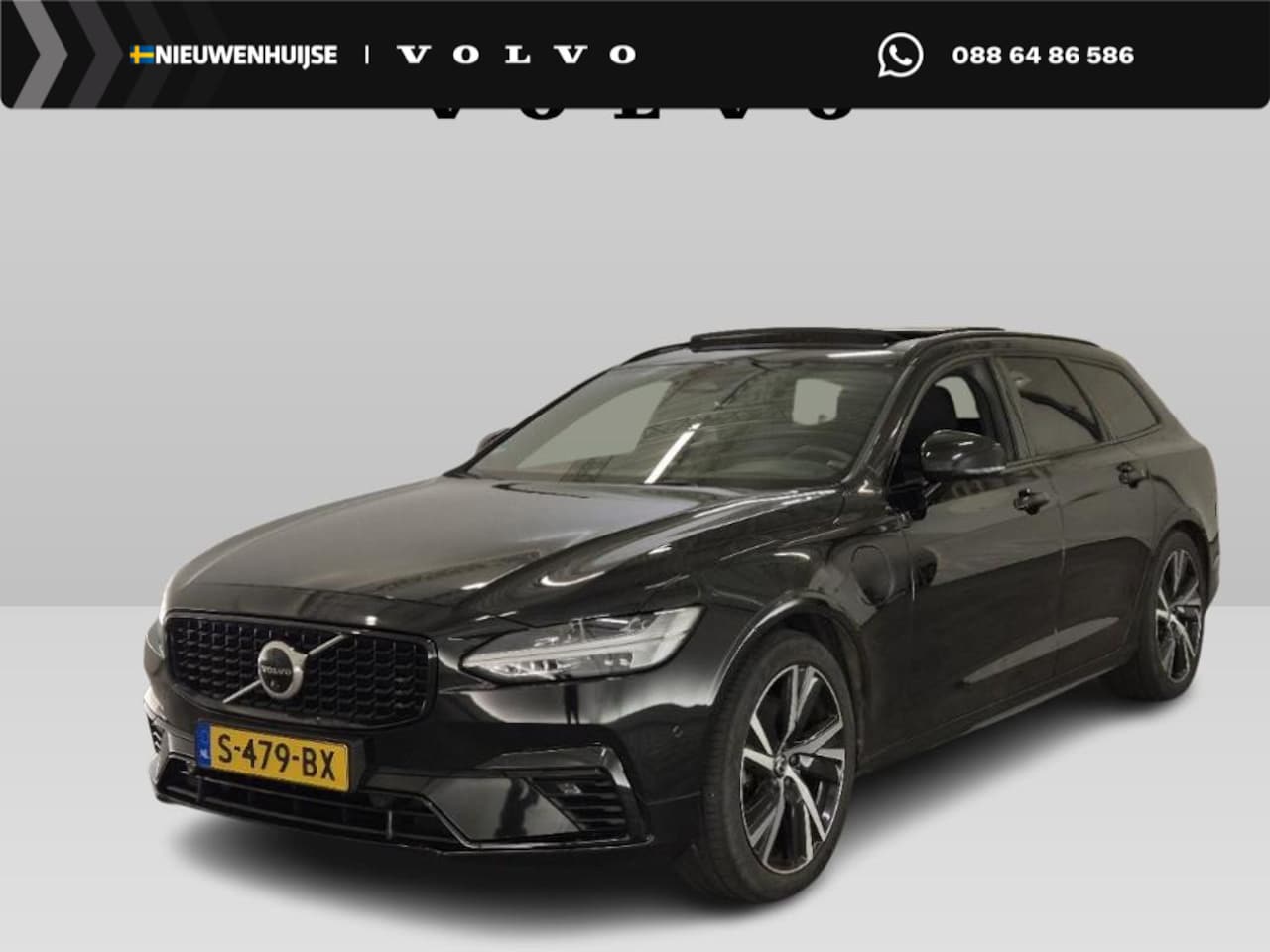 Volvo V90 - 2.0 T6 Plug-in hybrid AWD Plus Dark | Long Range | Adaptieve Cruise Control | Trekhaal | P - AutoWereld.nl