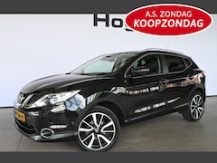 Nissan Qashqai - 1.2 Tekna Clima Navigatie Panoramadak Camera Leder Goed Onderhouden Inruil Mogelijk