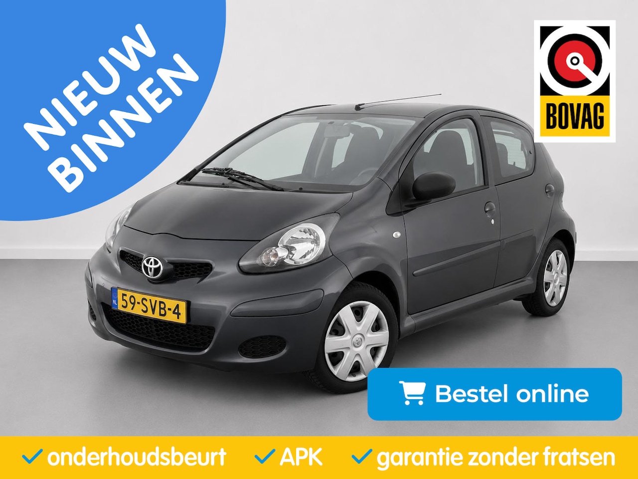 Toyota Aygo - 1.0 |5 Deurs|Radio/MP3|RijklaarPrijs Airco| - AutoWereld.nl