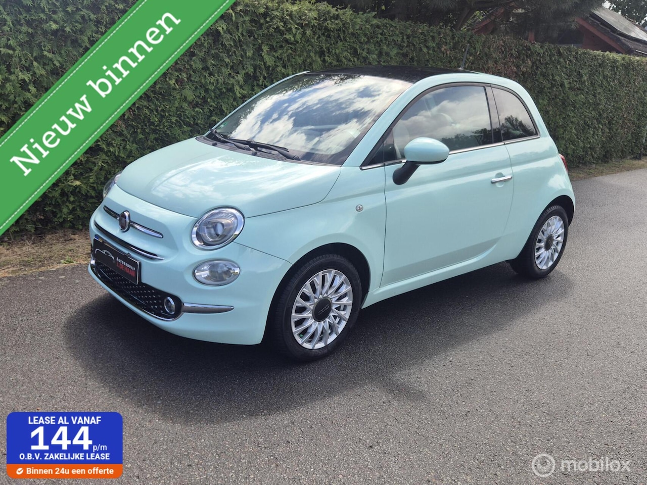 Fiat 500 - 1.2 Lounge Panoramadak Cruise-control Navi Pdc - AutoWereld.nl