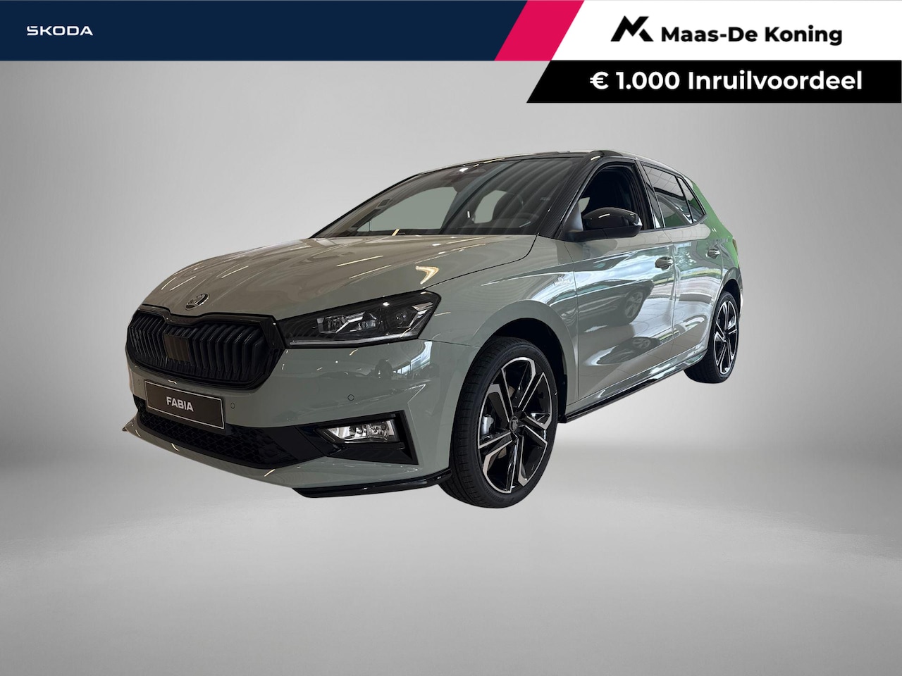 Skoda Fabia - Monte Carlo 1.0 TSI 85 kW / 115 PK Hatchback 7 ver snelling | Timiano green black magic | - AutoWereld.nl