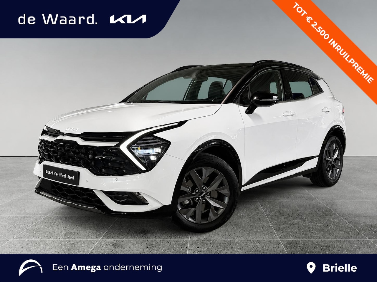 Kia Sportage - GT-Line 1.6 T-GDi Hybrid 230pk | PANODAK | TWO-TONE | ELEK. A.KLEP | LEDER | NAVI | APPLE - AutoWereld.nl
