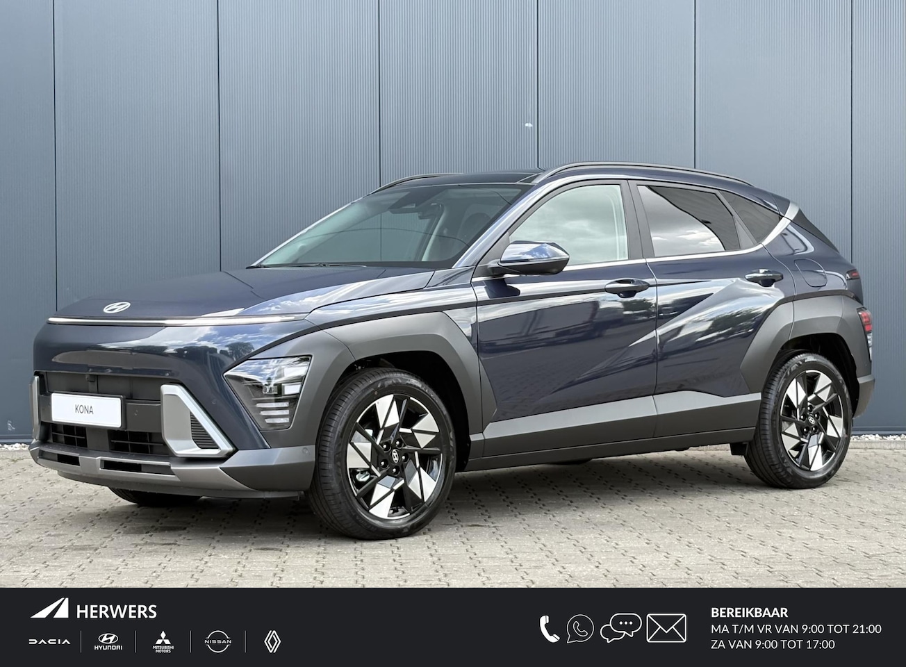 Hyundai Kona - 1.6 GDI HEV Premium Sky / Schuif/Kanteldak / Voorstoel verkoeling en verwarming / Achterba - AutoWereld.nl