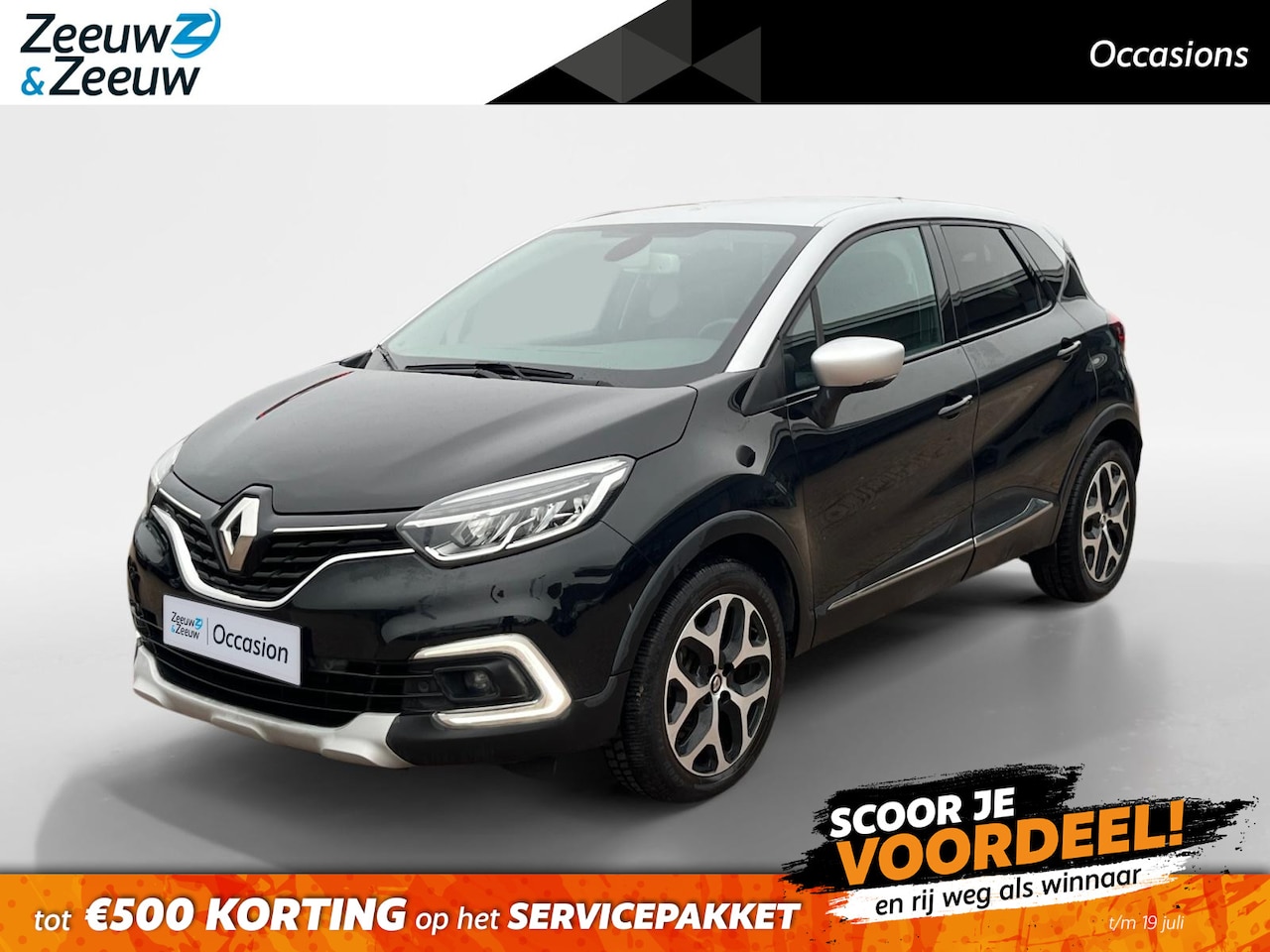 Renault Captur - 1.3 TCe Intens *Automaat*Navi+Camera*Climate Control*Keyless Entry*Parkeersensoren*Zeer ne - AutoWereld.nl