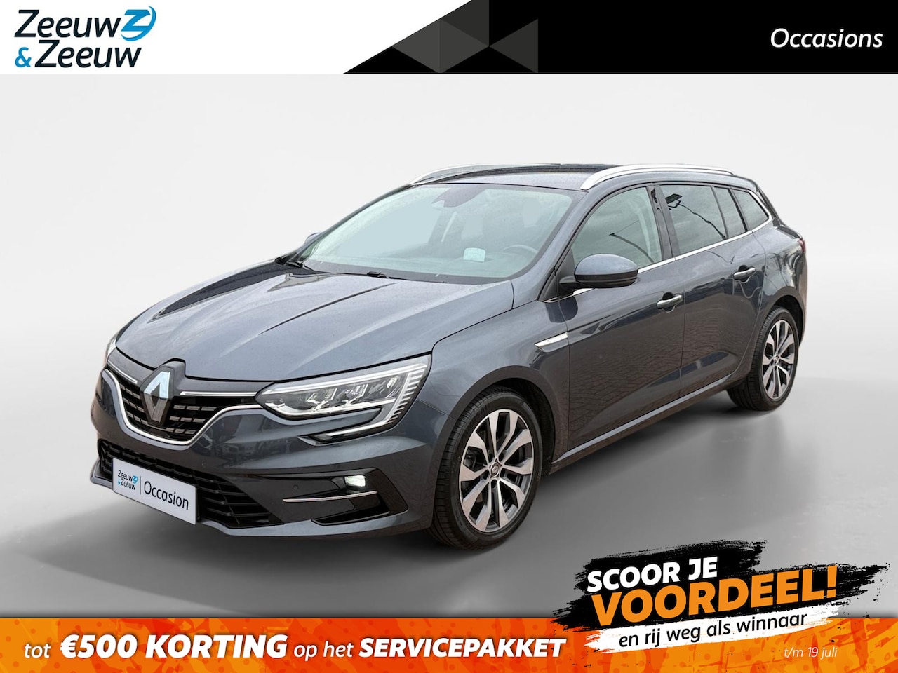 Renault Mégane Estate - 1.3 TCe Intens *Navi+Camera*Lederen bekleding*Climate Control*Winter Pack*Elekt. Stoel*Key - AutoWereld.nl