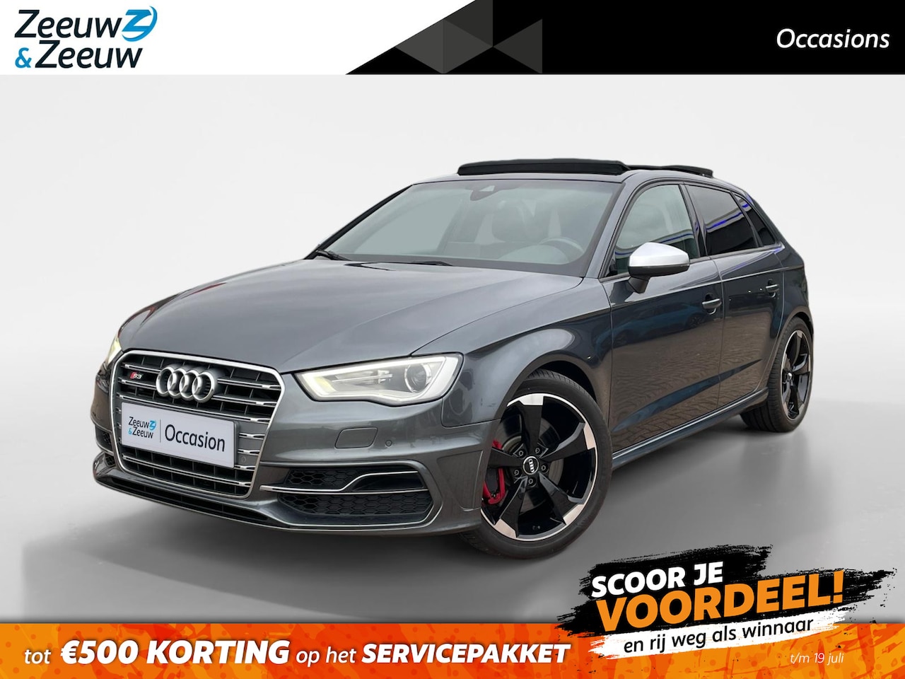 Audi A3 Sportback - 2.0 TFSI S3 quattro Pro Line Plus *Automaat*Navigatie*Schuif/Kanteldak*LED*LM.Velgen. IN Z - AutoWereld.nl