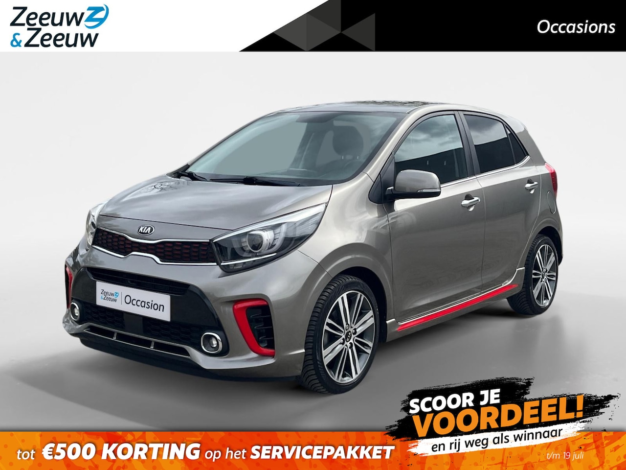 Kia Picanto - 1.0 T-GDI GT-Line | 100 PK | Navigatie | Climate Control | Cruise Control | Parkeercamera - AutoWereld.nl