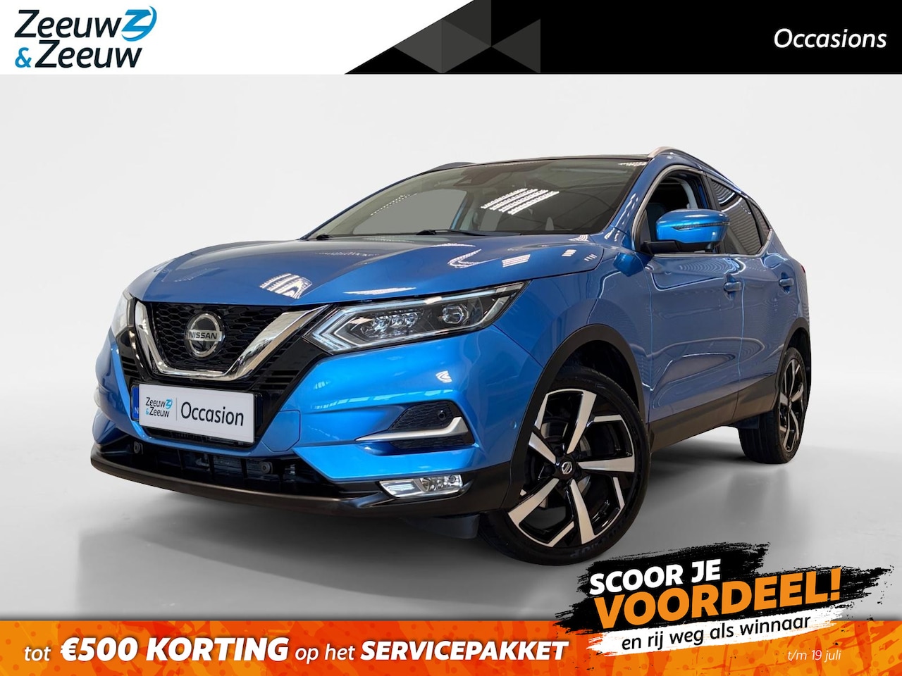 Nissan Qashqai - 1.2 TEKNA | AUTOMAAT | PANODAK | DEALERONDERHOUDEN | - AutoWereld.nl