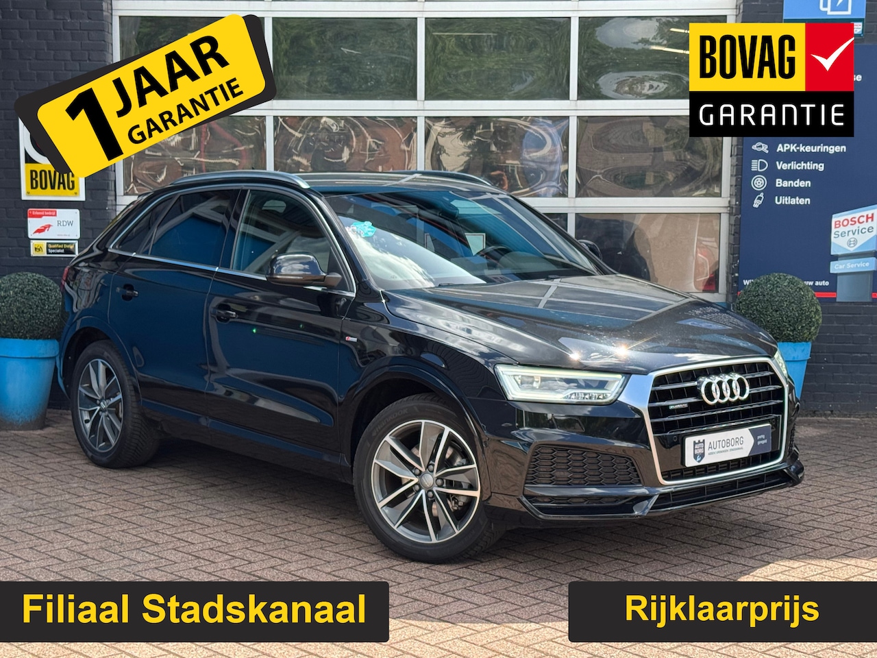 Audi Q3 - 2.0 TFSI quattro Sport Advance Sport GRATIS Afleverpakket! | Trekhaak | Voorstoelen Verwar - AutoWereld.nl