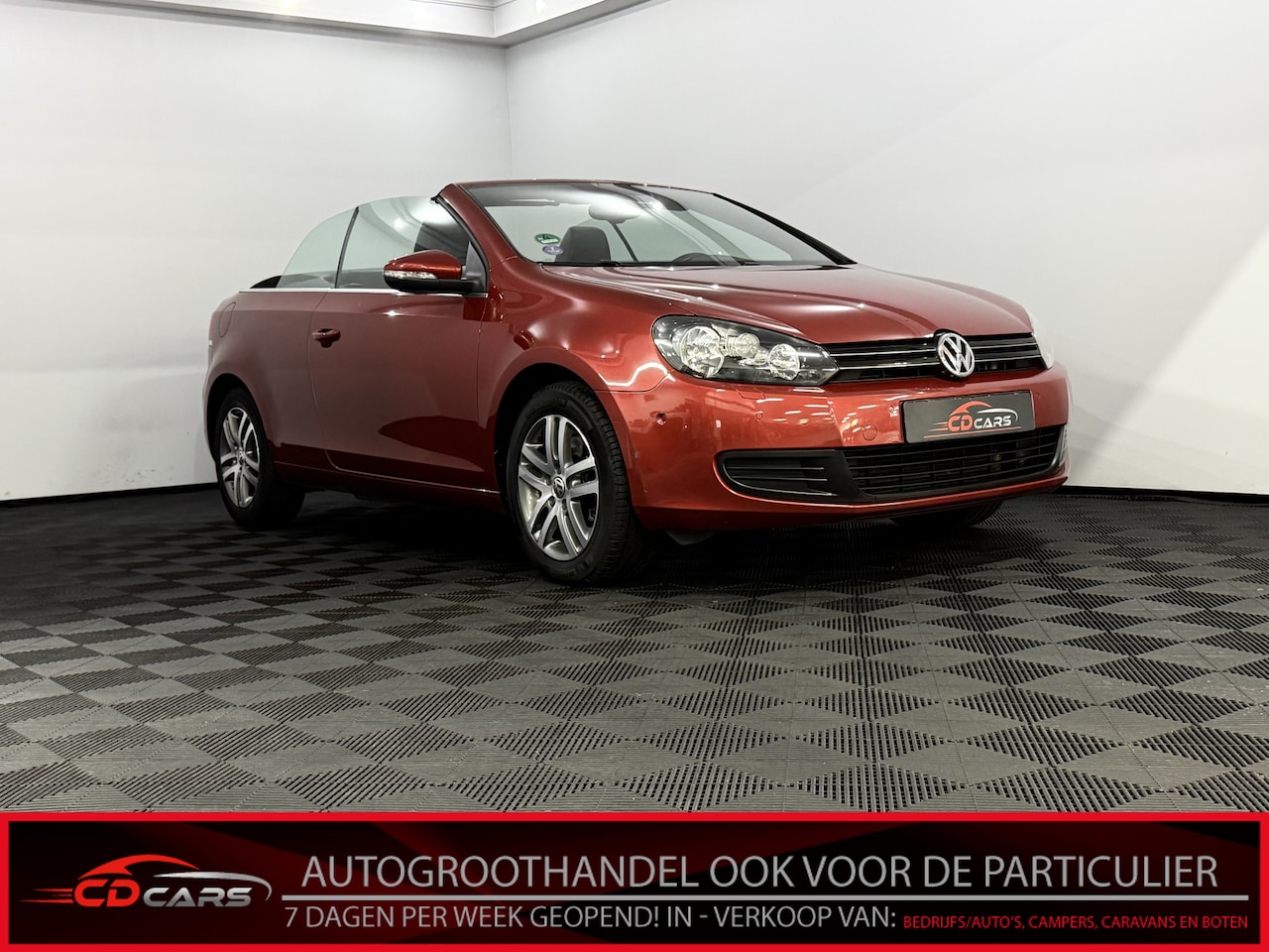 Volkswagen Golf Cabriolet - 1.4 TSI Clima, Navi, Parkeersensoren, Stoelverwarming, Cruise conrtol, Lichtmetalen velgen - AutoWereld.nl