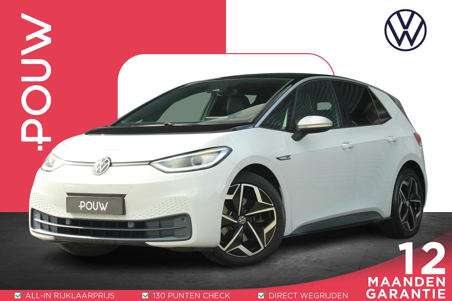 Volkswagen ID.3 - 204pk First Plus 58 kWh | SoH 94% | Apple CarPlay & Android Auto | Navigatie - AutoWereld.nl