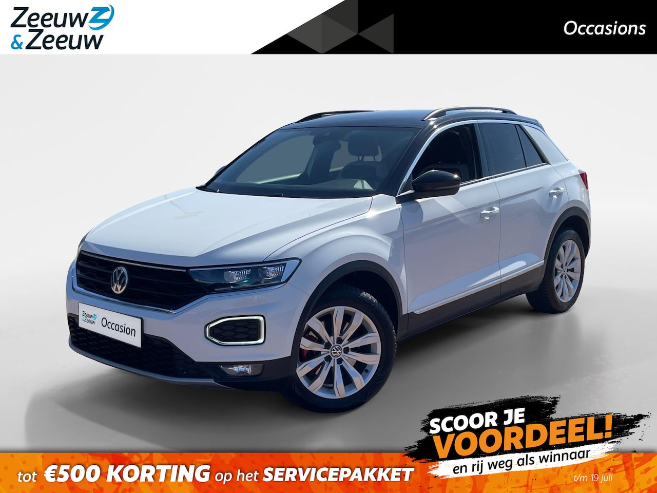 Volkswagen T-Roc - 1.5 TSI Sport *Automaat*Navigatie*Parkeersensoren*Trekhaak*Adapt. Cruise control*Climate C - AutoWereld.nl