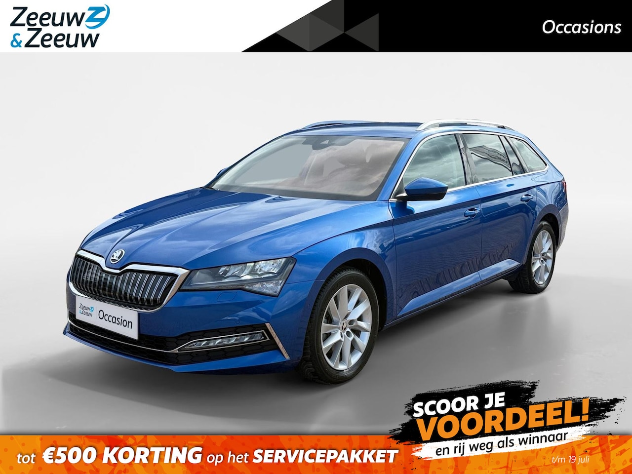Skoda Superb Combi - 1.4 TSI iV Business Edition Plus *Automaat*Navi+Camera*Parkeersensoren*Elekt. Stoelen*Lede - AutoWereld.nl