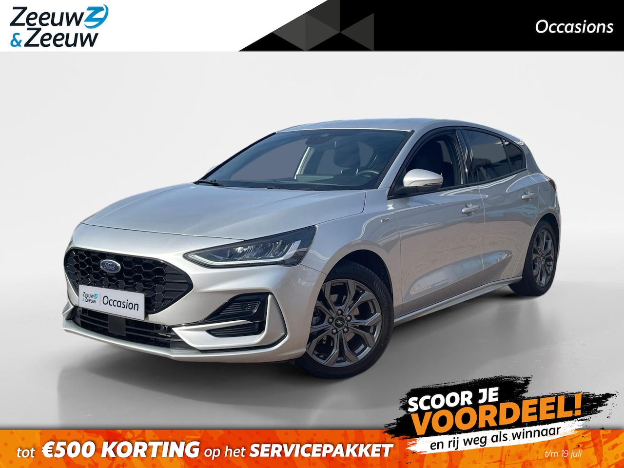 Ford Focus - 1.0 EcoBoost Hybrid ST-Line *Automaat*Navi+Camera*Climate Control*Carplay*Lm.Velgen*ST Lin - AutoWereld.nl