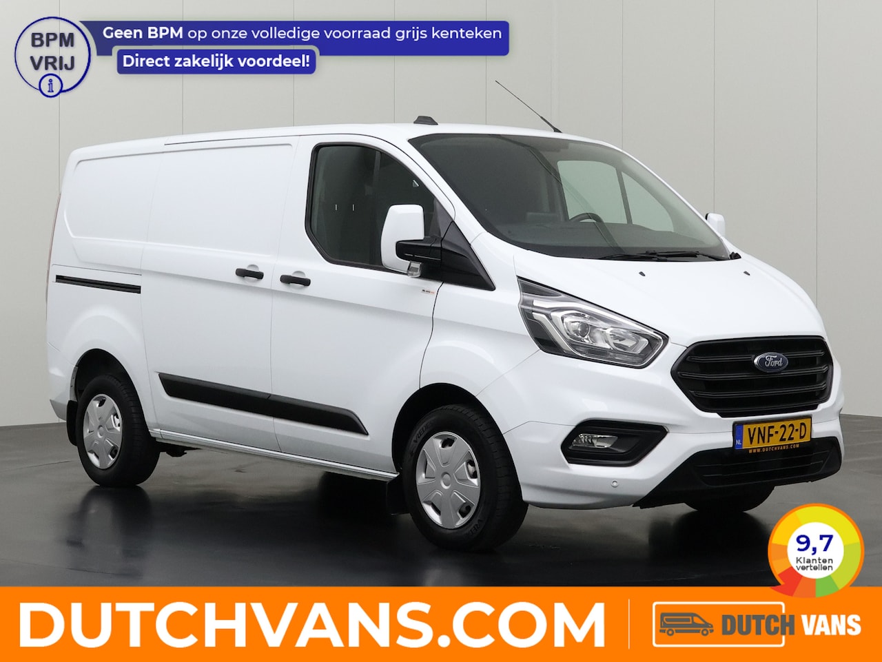 Ford Transit Custom - 2.0TDCI Achterdeuren | Kastinrichting | Navigatie | Multimedia | 3-Zits | Trekhaak | Airco - AutoWereld.nl