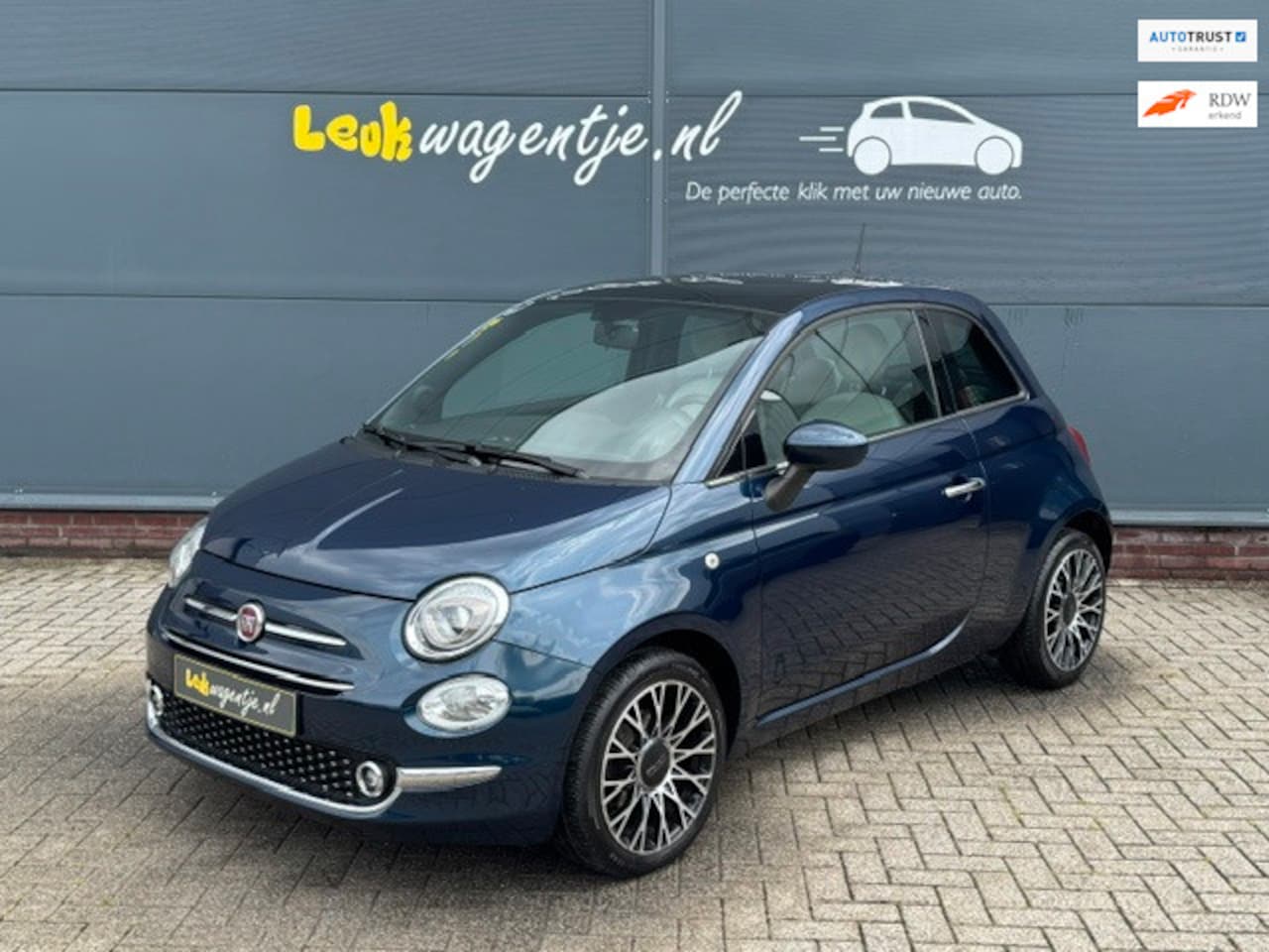 Fiat 500 - 1.2 Lounge *glasdak *climate *top onderhouden - AutoWereld.nl
