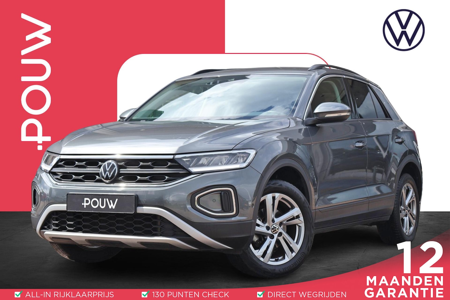 Volkswagen T-Roc - 1.0 TSI 110pk Life 75 Edition | Camera | Adaptive | PDC | Apple Carplay - AutoWereld.nl