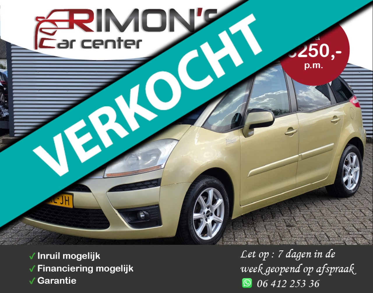 Citroën C4 Picasso - 1.8-16V Ambiance 5p. Airco 1Ste Eingenaar Apk Tm 05-2027 - AutoWereld.nl