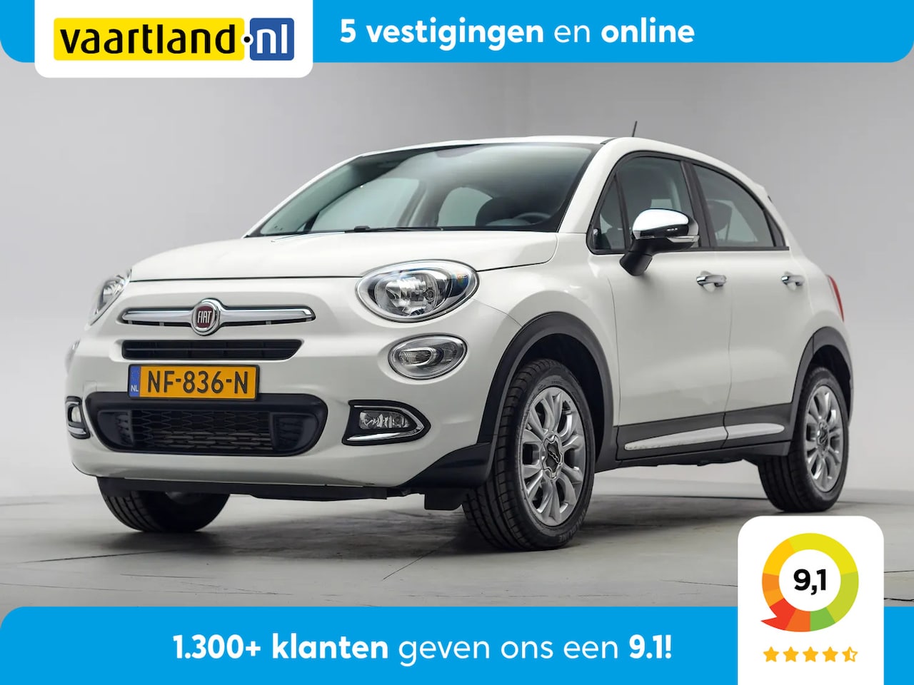 Fiat 500 X - 1.4 Turbo 140pk MultiAir Cross [ Navi Climate Keyless ] - AutoWereld.nl