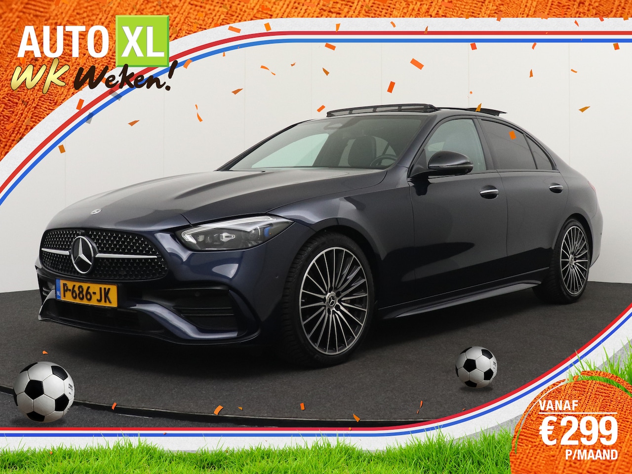Mercedes-Benz C-klasse - 200 AMG Night-Pack Pano-Dak Burmester Elek.Trekhaak - AutoWereld.nl