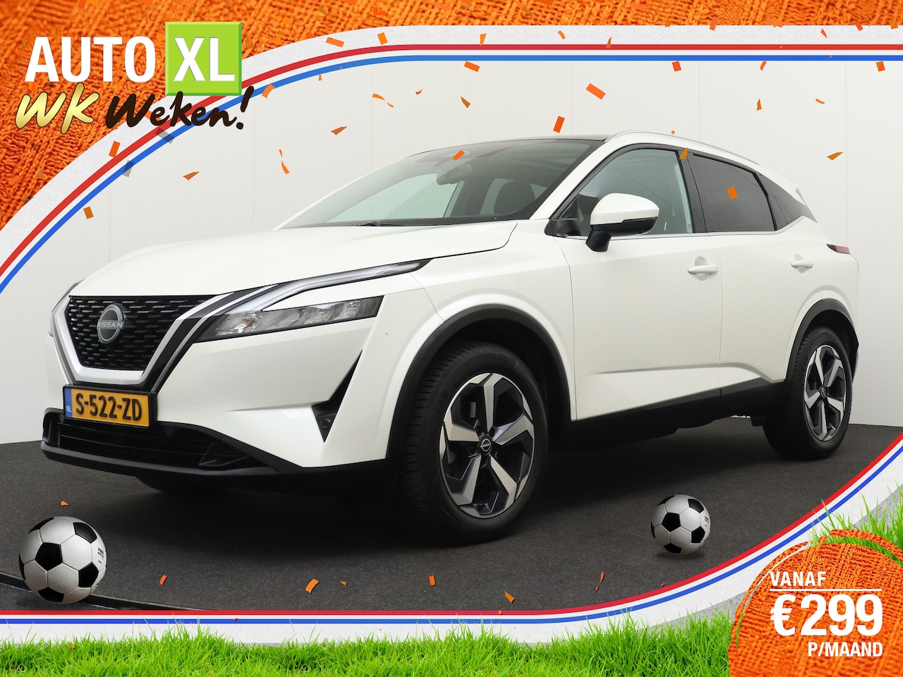Nissan Qashqai - 1.3 158 PK Aut. MHEV N-Connecta Pano-Dak Adapt. Cruise Trekhaak - AutoWereld.nl