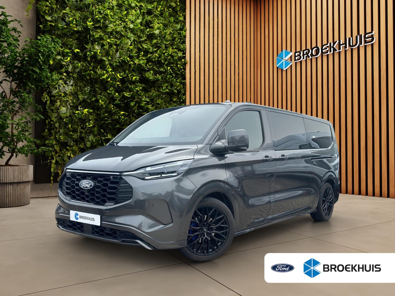 Ford Transit Custom - PHEV L2H1 Sport Dubbel Cabine | 20'inch | Glaslook | LED-Bar | Inkl. Trekhaak | DIK! | Cru - AutoWereld.nl