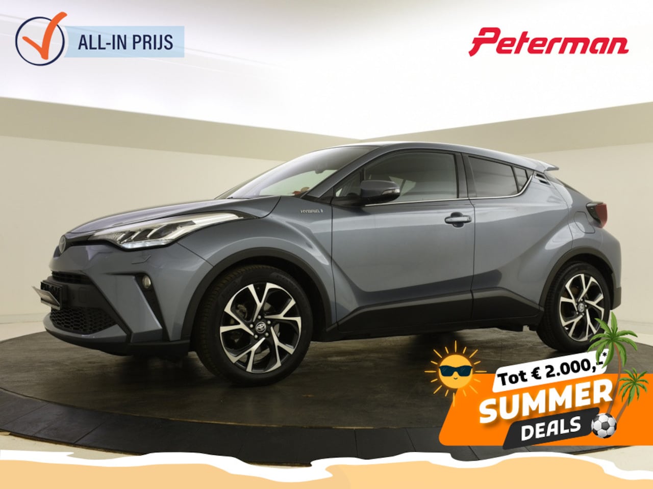 Toyota C-HR - 2.0 Hybrid Club Smart Lounge | Carplay | Blindspot - AutoWereld.nl