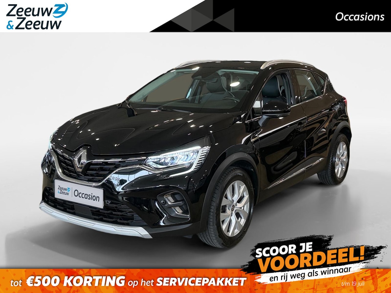 Renault Captur - 1.0 TCe 100 Intens *Navi+Camera*Climate*Parkeersensoren*Half leder*Mooie Auto! - AutoWereld.nl