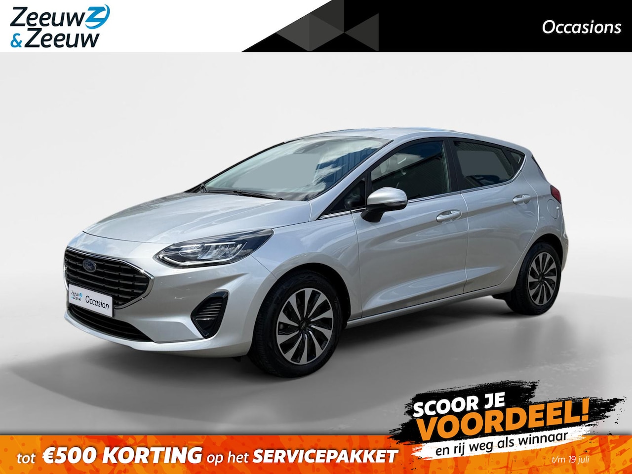 Ford Fiesta - 1.0 EcoBoost Hybrid Titanium | Dealer onderhouden | NL auto | Parkeersensor achter | Navig - AutoWereld.nl