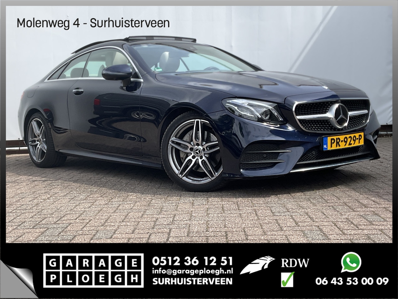 Mercedes-Benz E-klasse Coupé - 200 Premium AMG Pano Burmester HUD Memory Adap.Cruise BOMVOL! - AutoWereld.nl