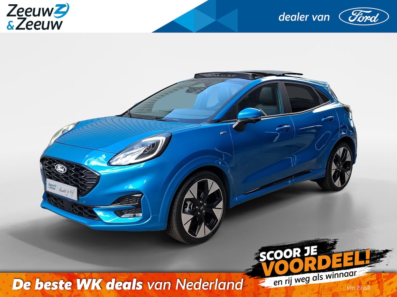 Ford Puma - 1.0 EcoBoost Hybrid ST-Line X | €5.000.- korting | 0,99% rente | Kantel / schuifdak | 19in - AutoWereld.nl